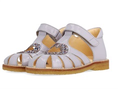 Angulus sandal purple pastel with glitter heart (narrow)  